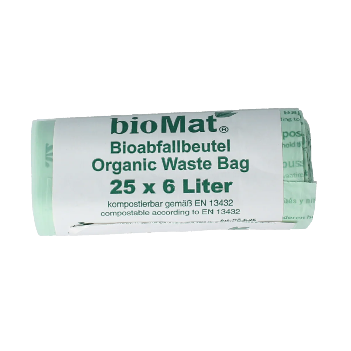 Biomat Wastebag compost 6 liter 25.00 Stuks