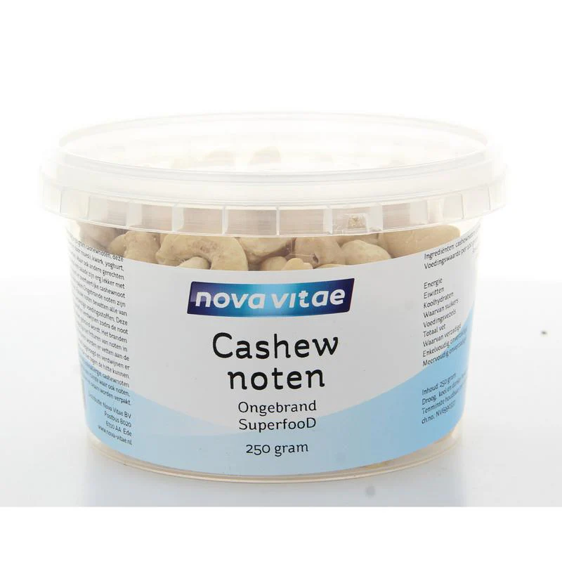 Nova Vitae Cashewnoten ongebrand raw 250.00 Gram