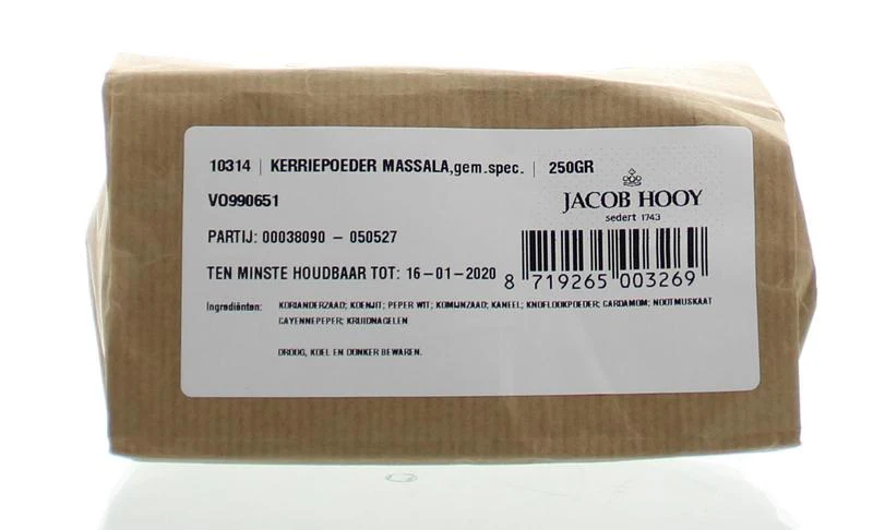 Jacob Hooy Kerriepoeder massala 250.00 Gram