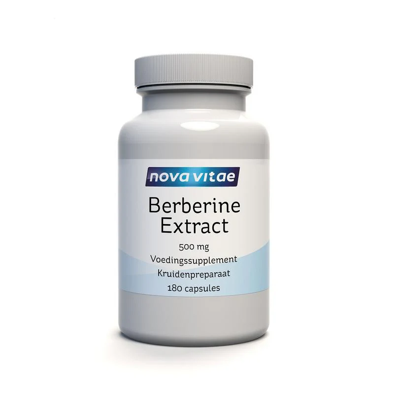 Nova Vitae Berberine 500mg 180.00 Vegetarische capsules