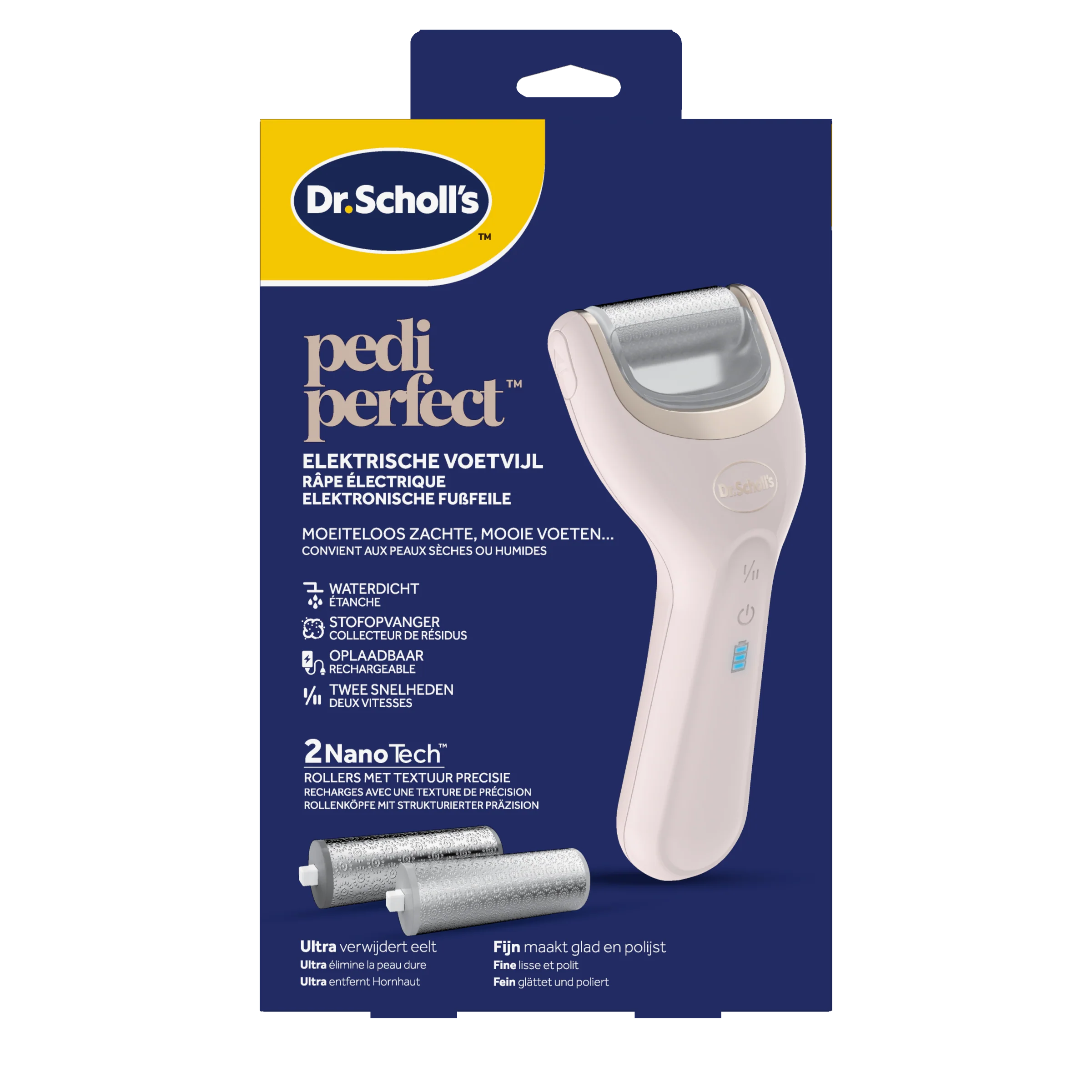 Dr. Scholl’s Pedi perfect elektrische voetvijl met nano tech 1.00 Stuks