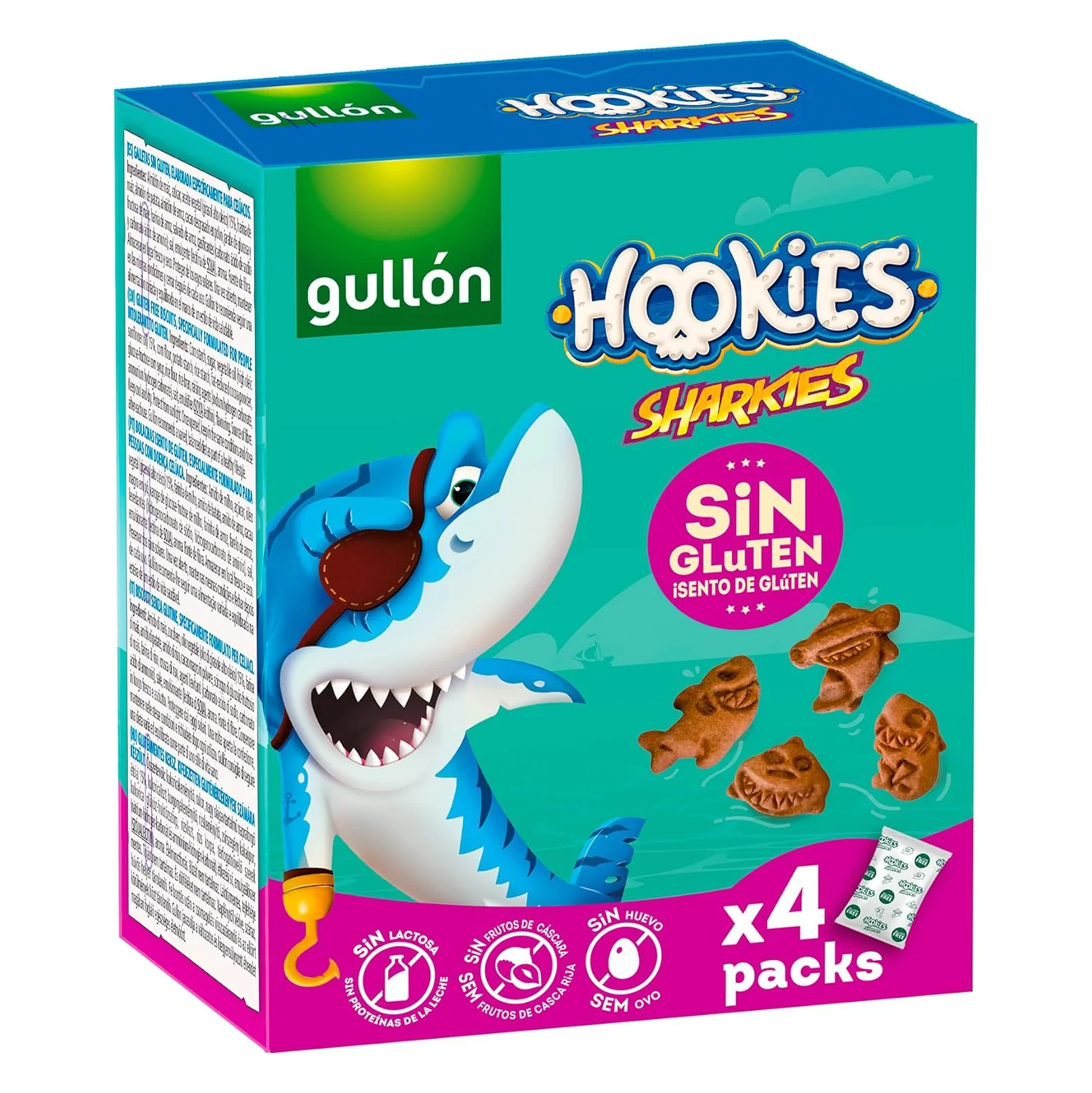 Gullon Sharkies 4-pack glutenvrij 160.00 Gram
