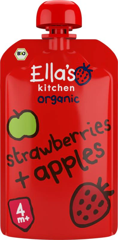 Ella’s Kitchen Strawberries and apples 4+ maanden bio 120.00 Gram