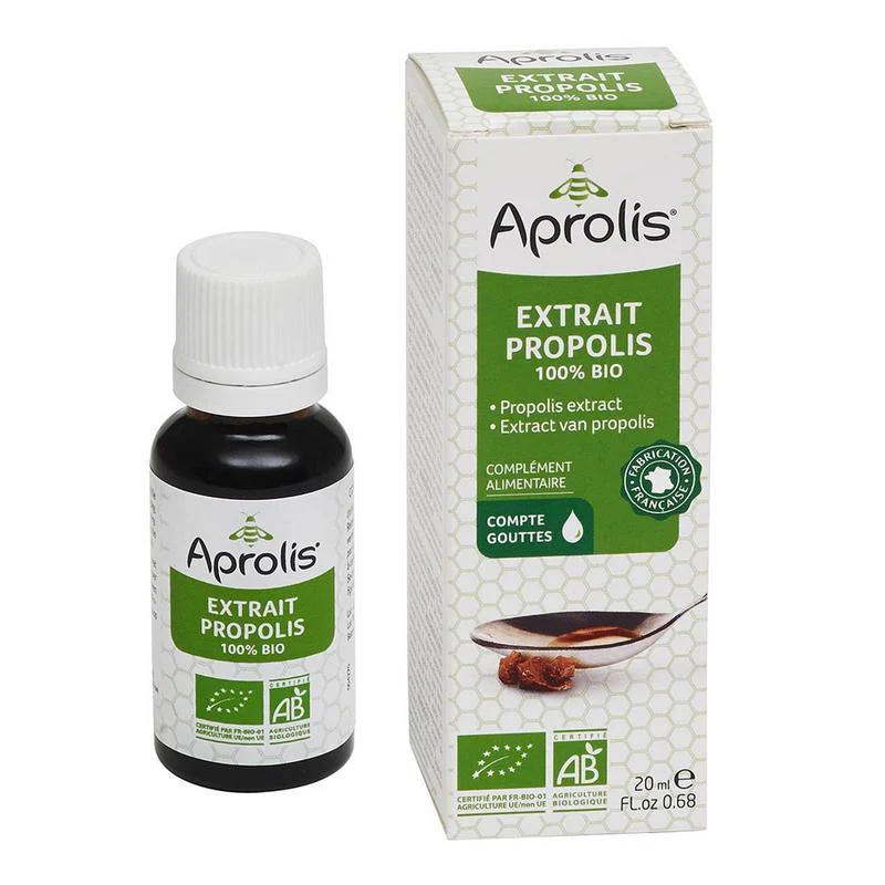 Aprolis Propolis extract 100% biologisch 20.00 Milliliter
