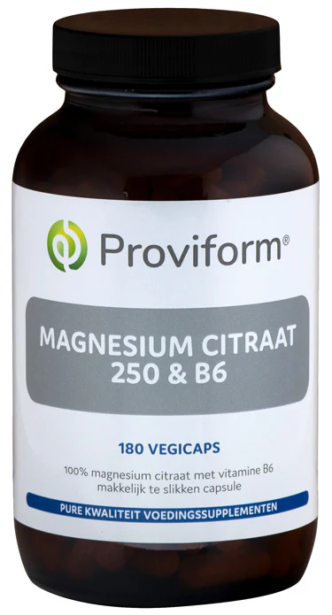 Proviform Magnesium citraat 250 & B6 180.00 Vegetarische capsules