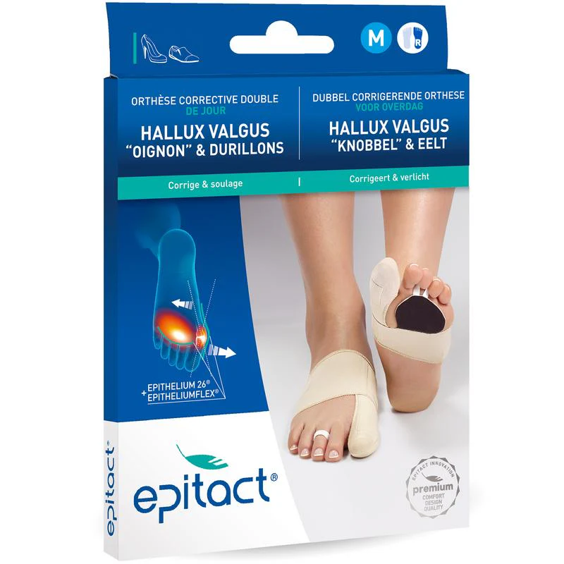 Epitact Hallux knobbel & eelt rechter voet maat M 1 Stuks