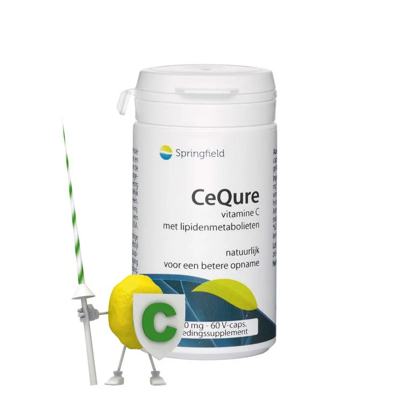 Springfield Cequre 500mg vitamine C 60 Vegetarische capsules