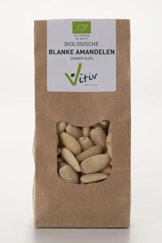 Vitiv Amandelen zonder vlies bio  1.00 Kilogram