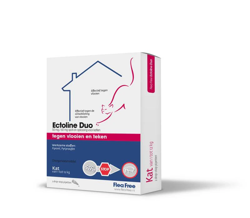 Flea Free Ectoline duo kat pipet 2 Stuks