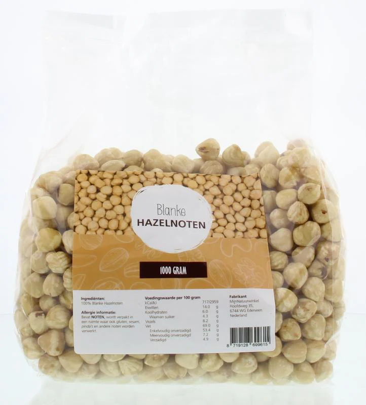 MijnNatuurwinkel Blanke hazelnoten 1.00 Kilogram