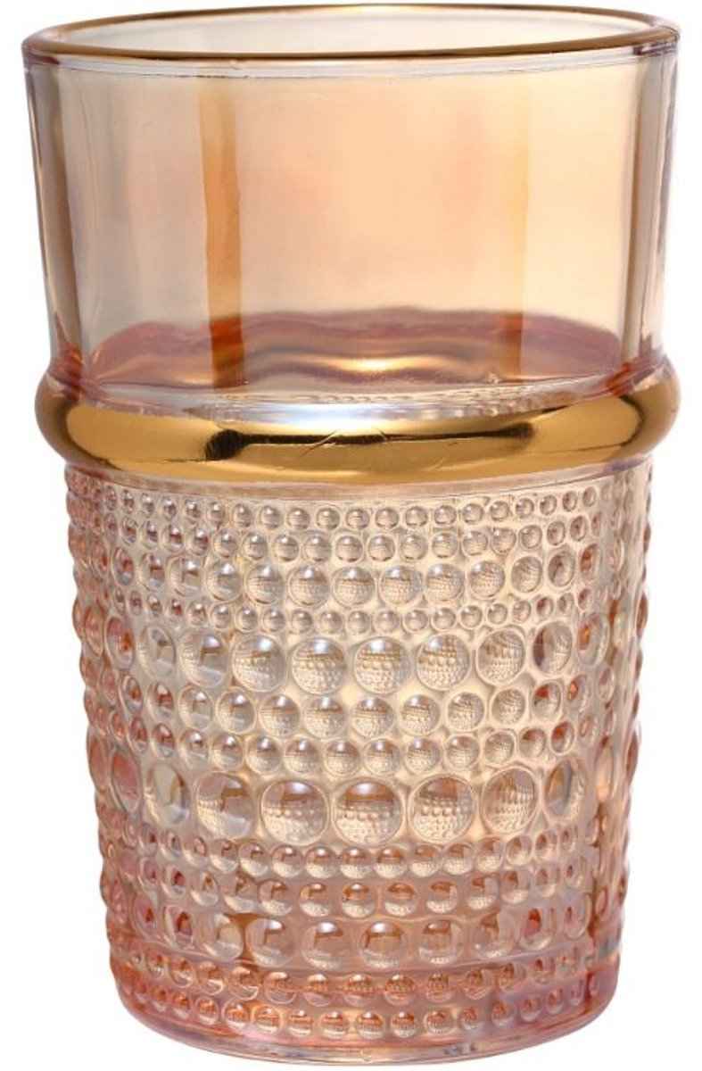 Bricard Haza Glazenset – Amber Goud – 12-delig – 200ml – Marokkaanse Theeglazen