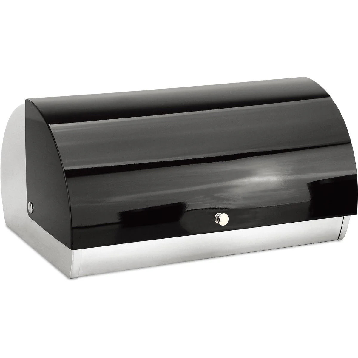 Cheffinger Broodtrommel – Metallic Zwart – RVS – 38cm