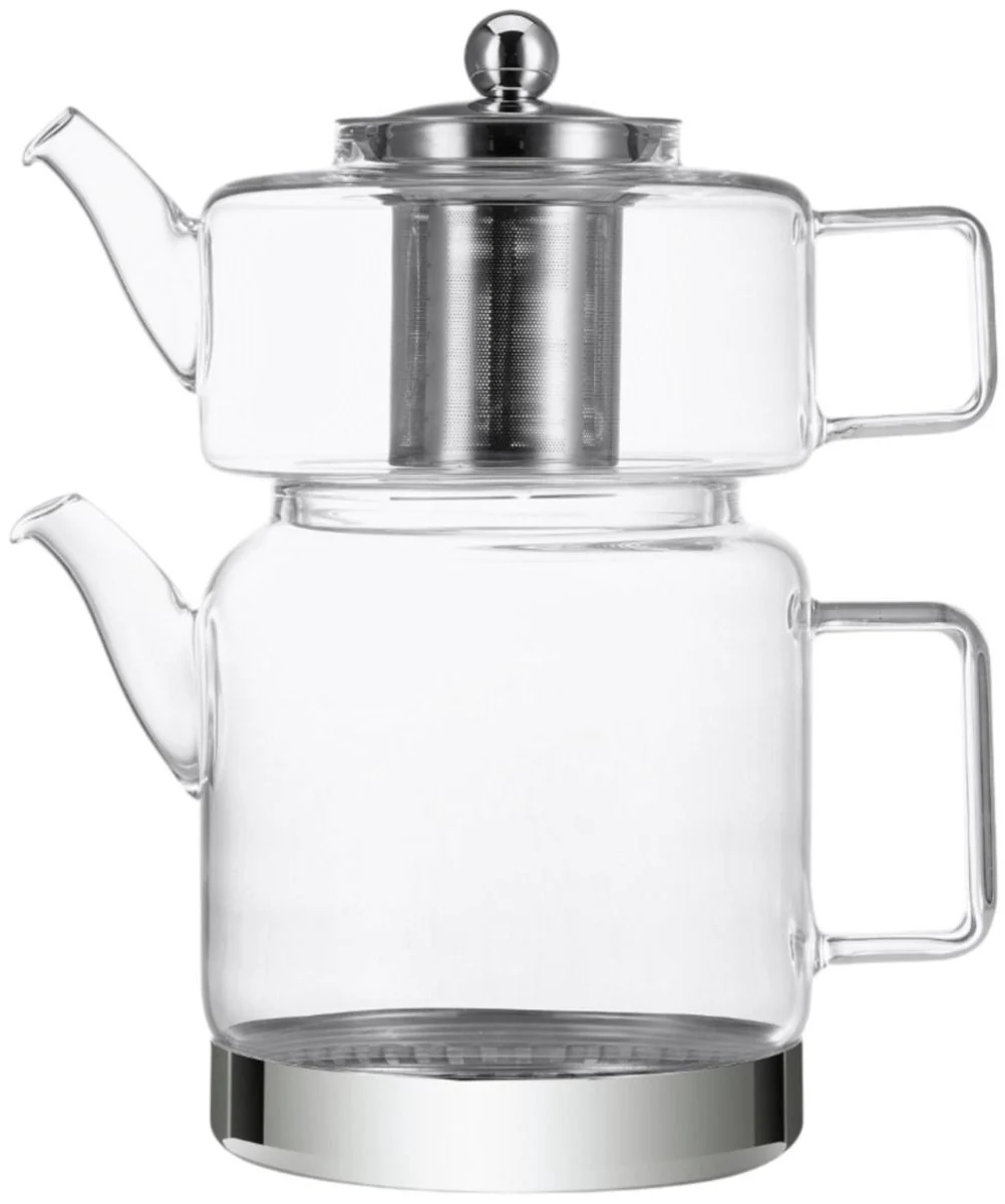 Ferveo Mina – Glazen Theepot Set – 1,0/2,0L – Inductie – Turkse Theepot