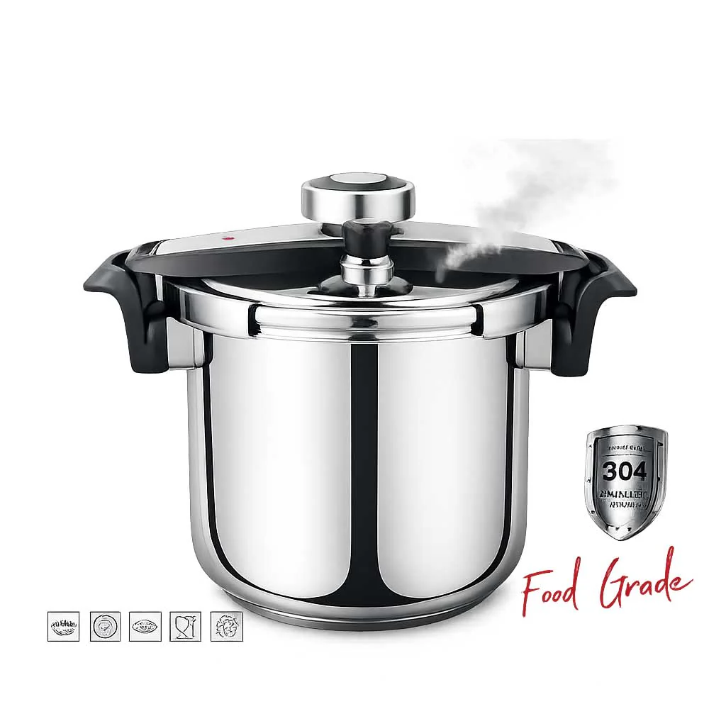 Kadirelli Snelkookpan – 4L – RVS – Snelkoker – Inductie