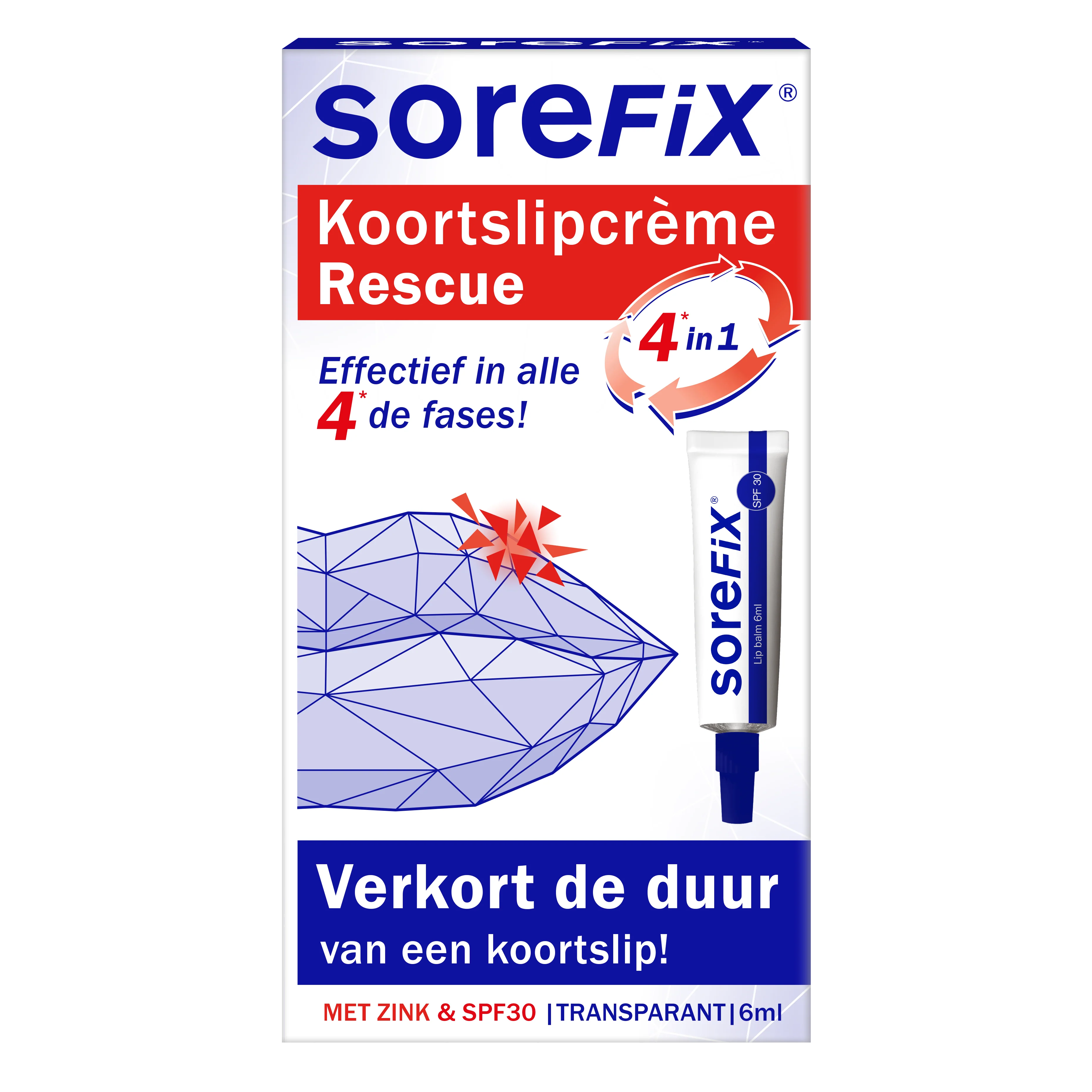 SoreFix Rescue koortslipcreme 6.00 Milliliter