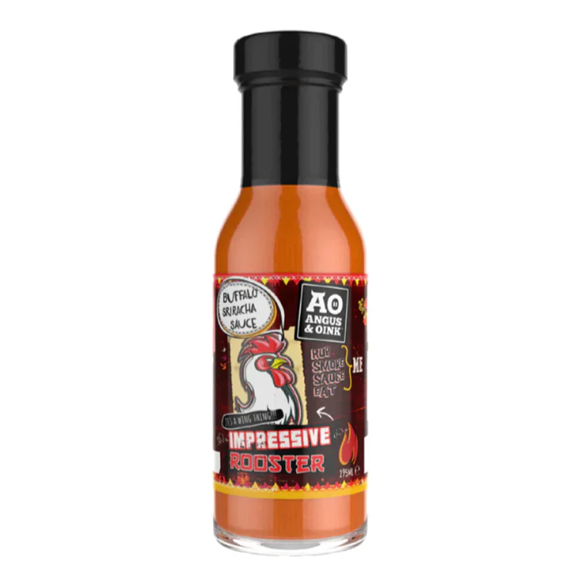 Impressive Rooster Buffalo Sriracha