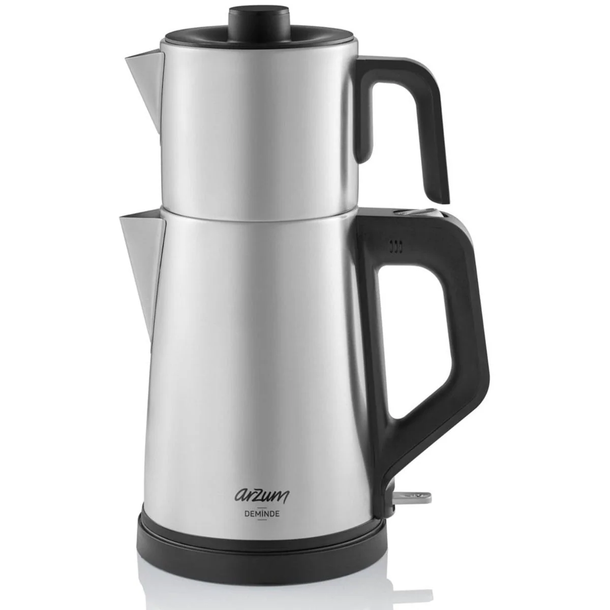 Arzum Deminde – Elektrische Theepot – Inox – 1.8L + 1.0L – Led-indicator – 360° Basis – 1800W