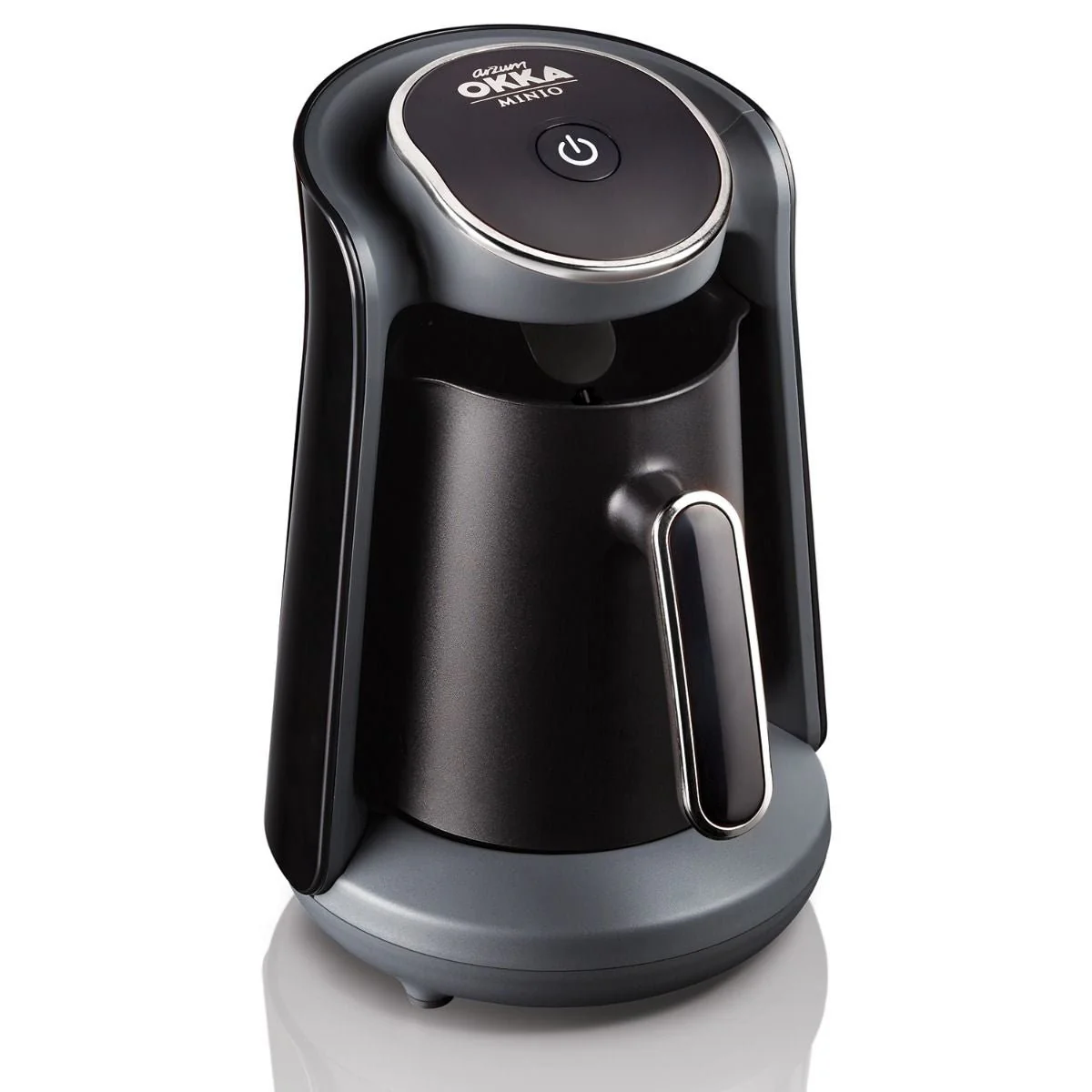 Arzum OKKA Minio – Turkse Koffiemachine – Zwart/Chroom – Dubbelzijdige Koffiepot – 4 Kopjes – 480W