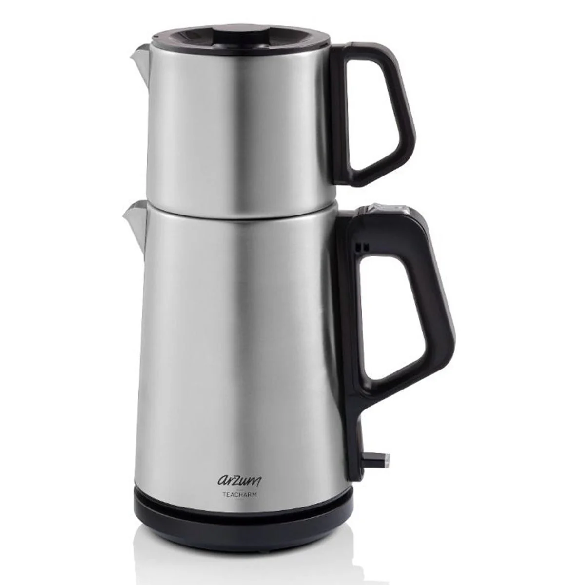 Arzum Teacharm AR3143 – Elektrische Theepot – Inox – 1.8L + 1.0L – Led-indicator – 360° Basis – 2200W
