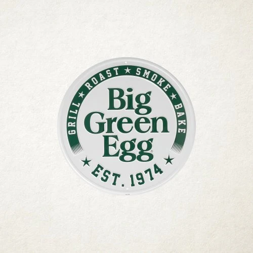 Big Green Egg Est. 1974 Round White Sign