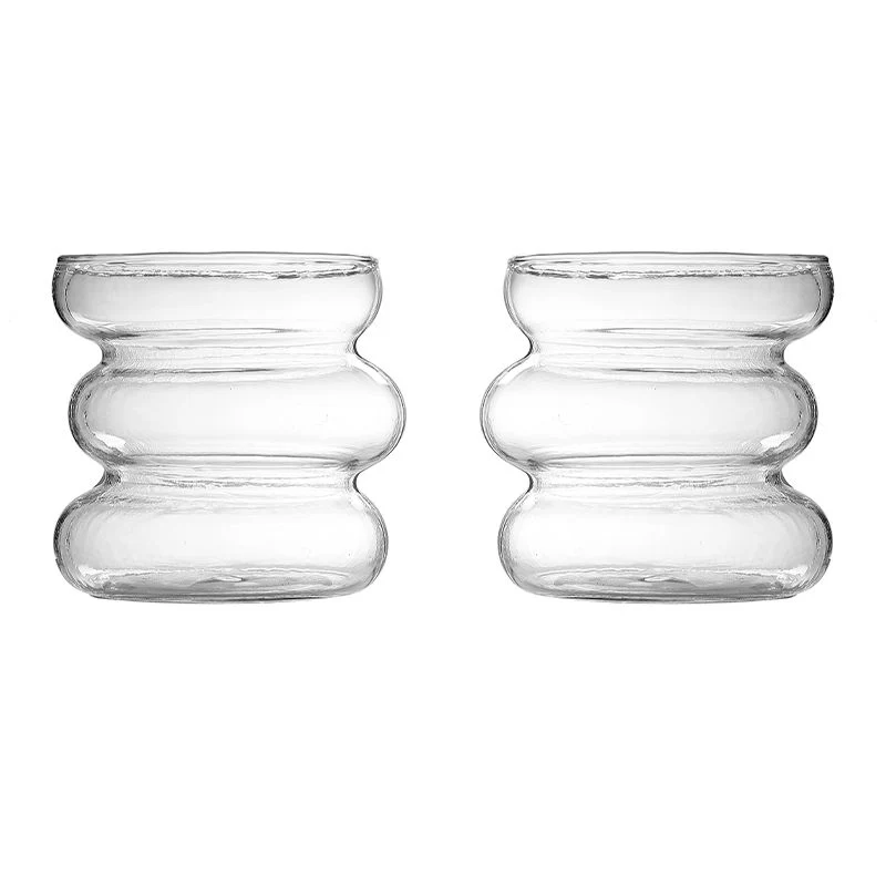 Bricard Marbella Glazen – Set van 2 – 300ml – Curvy Drinkglas – Wavy