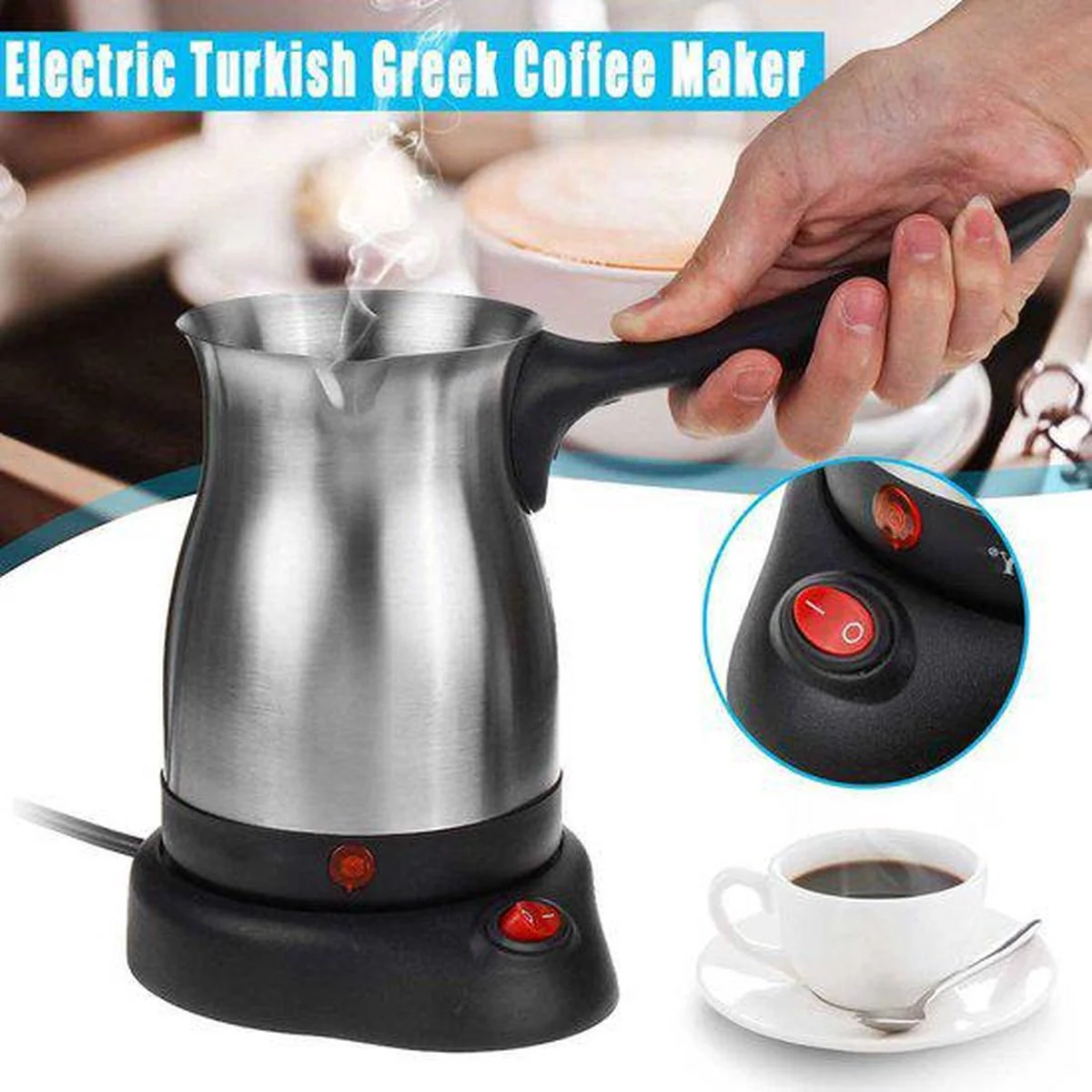 Cheffinger Elektrische Turkse Koffieapparaat – Turkse Koffie – Turkish Coffee – Türk Kahvesi