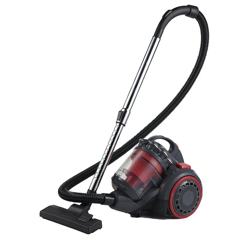 Cheffinger Stofzuiger Zonder Zak – 3L – HEPA Filter – Sterke Zuigkracht – Compact en Licht – Rood