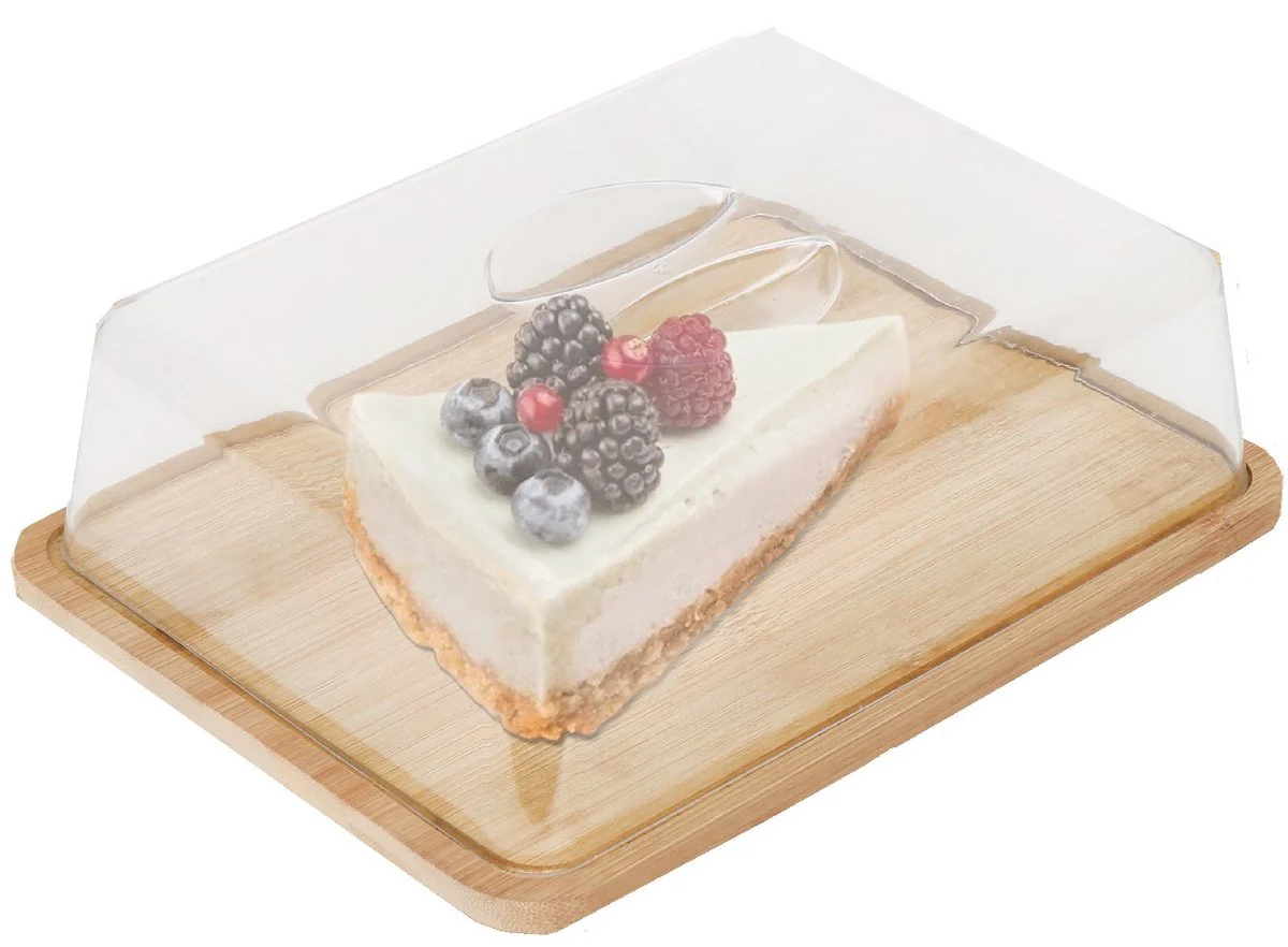 Cheffinger Taart Vershouddoos / Cake Bewaardoos – 24x19x7.5cm – Bamboe
