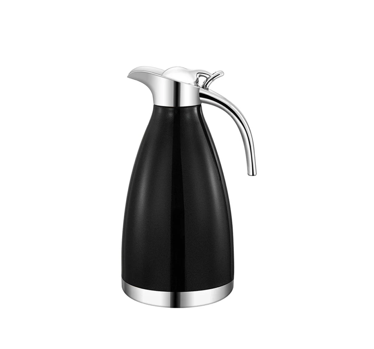Cheffinger Thermoskan 2 Liter Zwart – RVS Inox – Themosfles – Isoleerkan