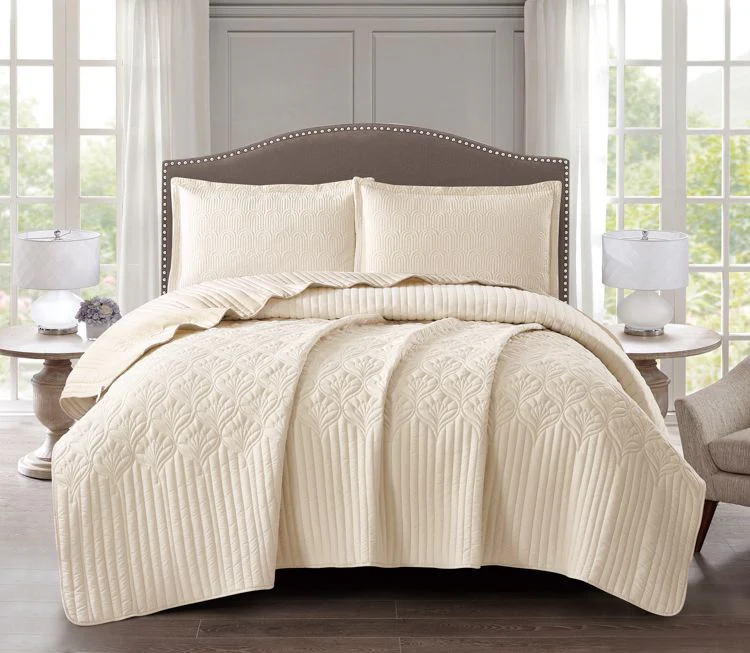 Cinar Nilufer Bedsprei Set 3-delig – Beige – 260x240cm