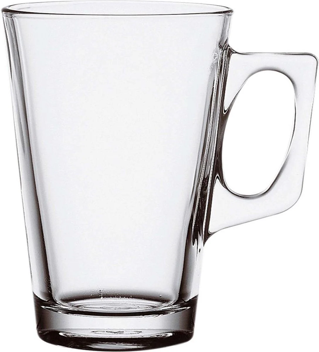 Glozini Rome – Theeglazen Set Rome – Theeglas – Theekopjes – Set van 6 – Theeglazen met Oor/Handvat