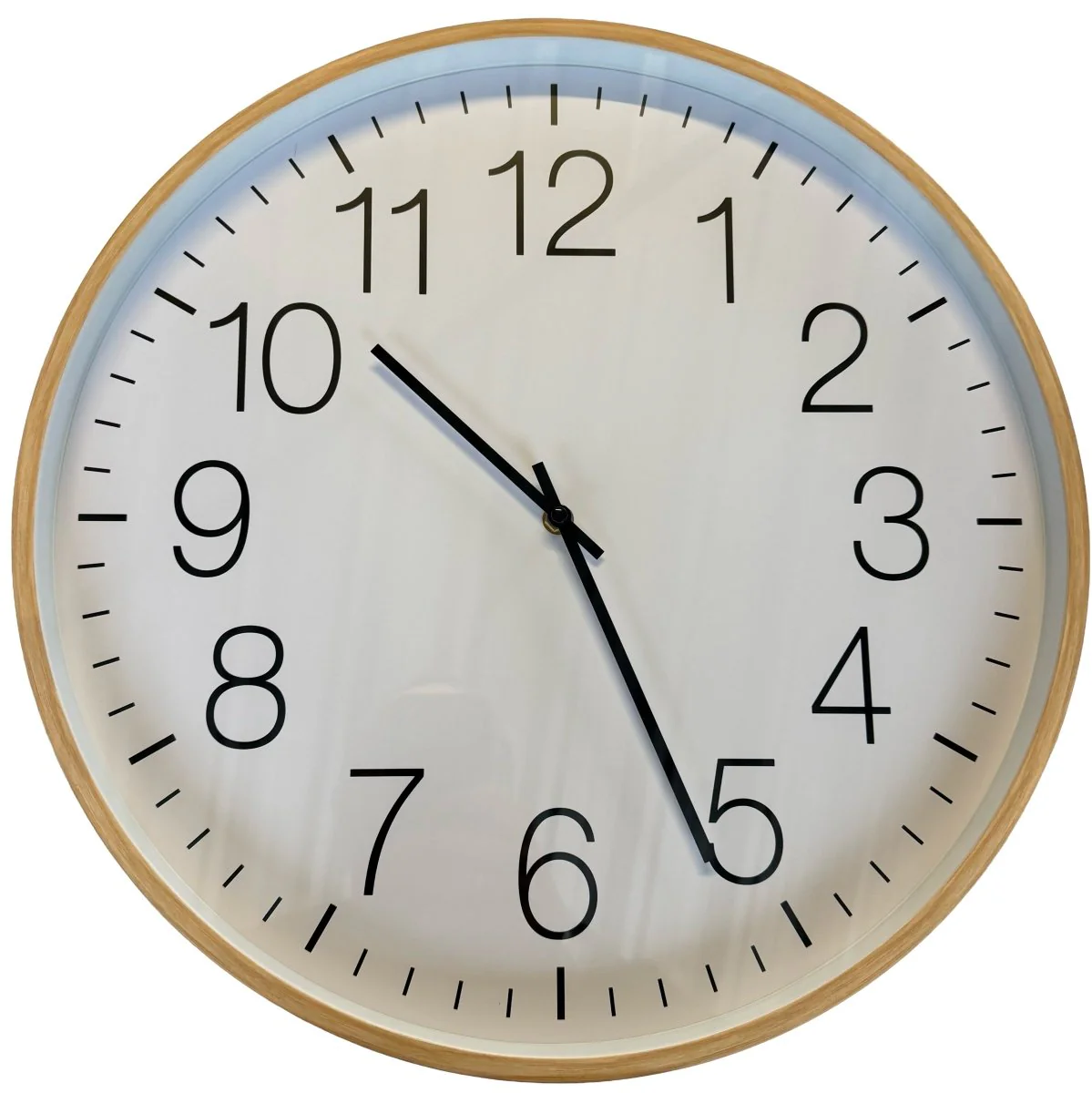 Hauskraft Wandklok – 45cm – Lichtbruin – Decoratieve Klok
