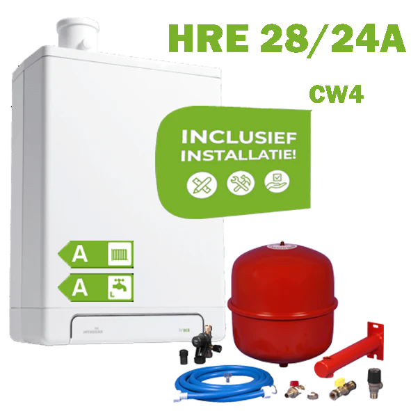INTERGAS HRE28/24A (CW4) volledig geinstalleerd