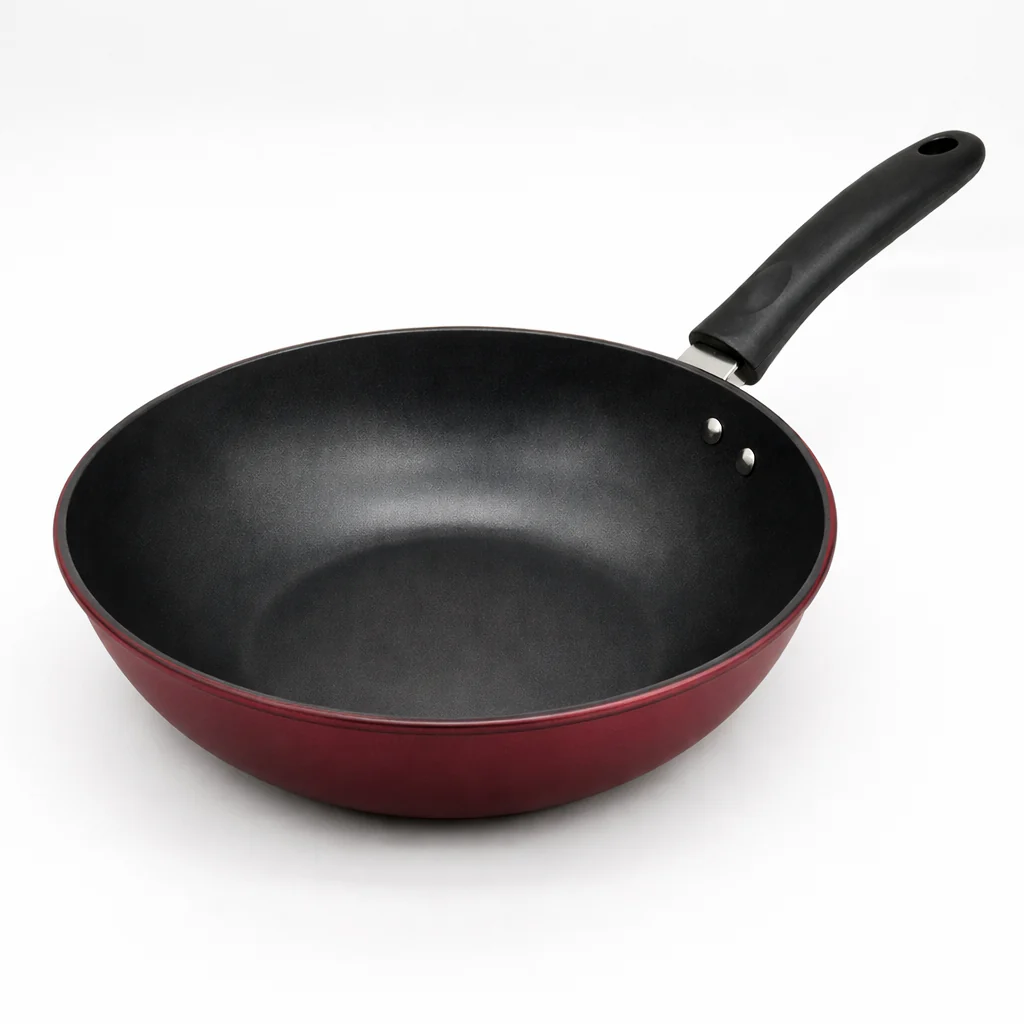 Kadirelli Wokpan – 34cm – Rood – PFAS-Vrij – Inductie