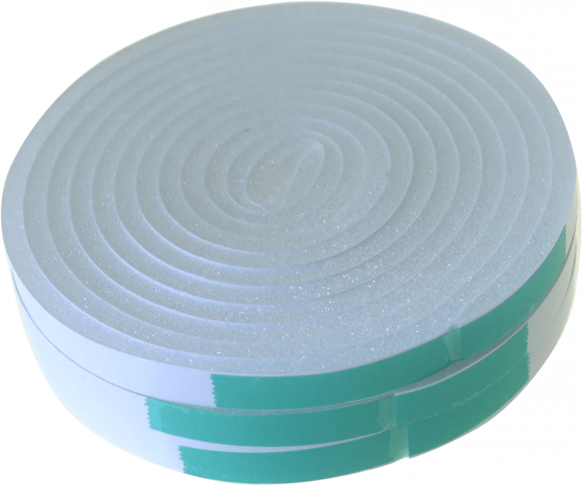 Maclean Zelfklevend Tochtband I-Profiel – PU Foam – Wit – 12mm x 6mm x 9m – Tochtstrip