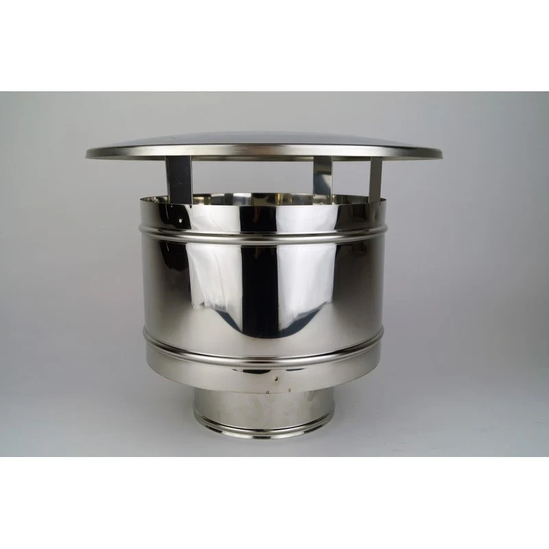 200mm Ø200-250RVS, TREKKENDEN REGENKAP