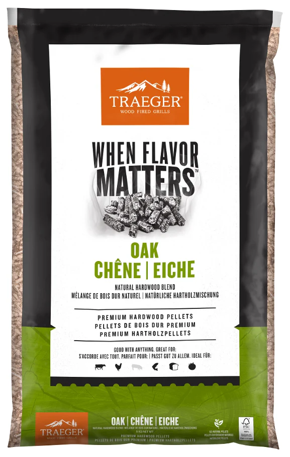 Traeger Wood Fired Grills – FSC Eik Blend Pellets 9kg