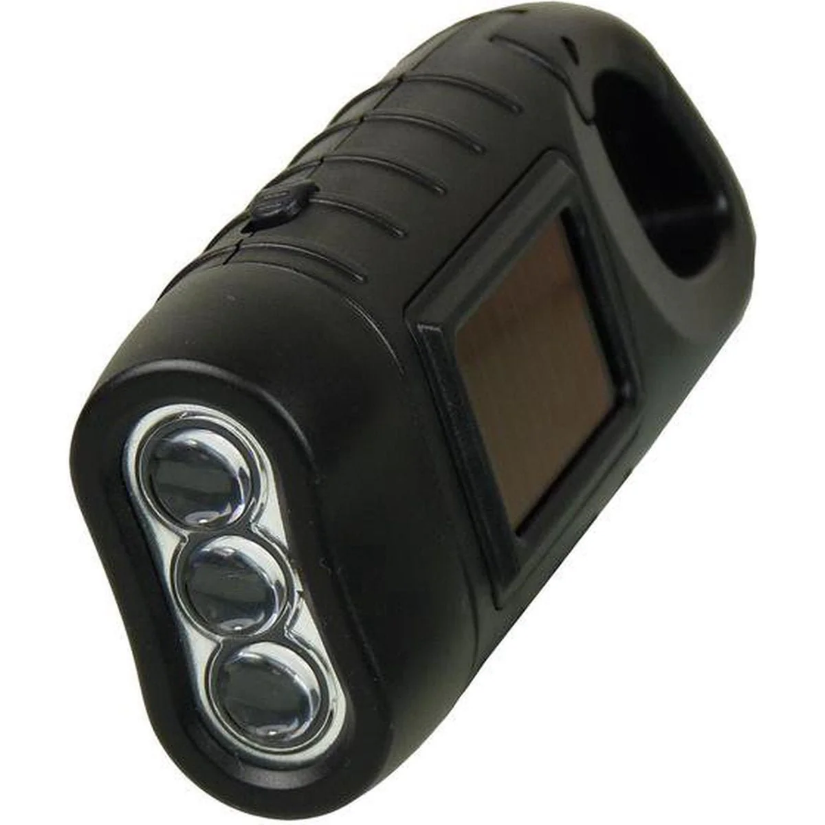 Verk Group Zonne- en Dynamo-zaklamp met 3 LED’s – Handmatig en Zonne-energie Aangedreven – Zwart