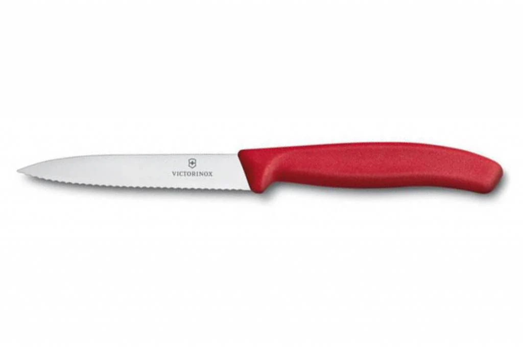 Victorinox classic schilmes Maat : Rood heft – 10 cm lemmet