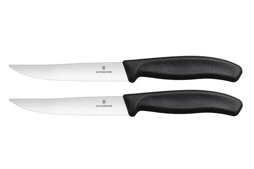 Victorinox Gourmet steakmes Classic set 2 stuks gegolfd